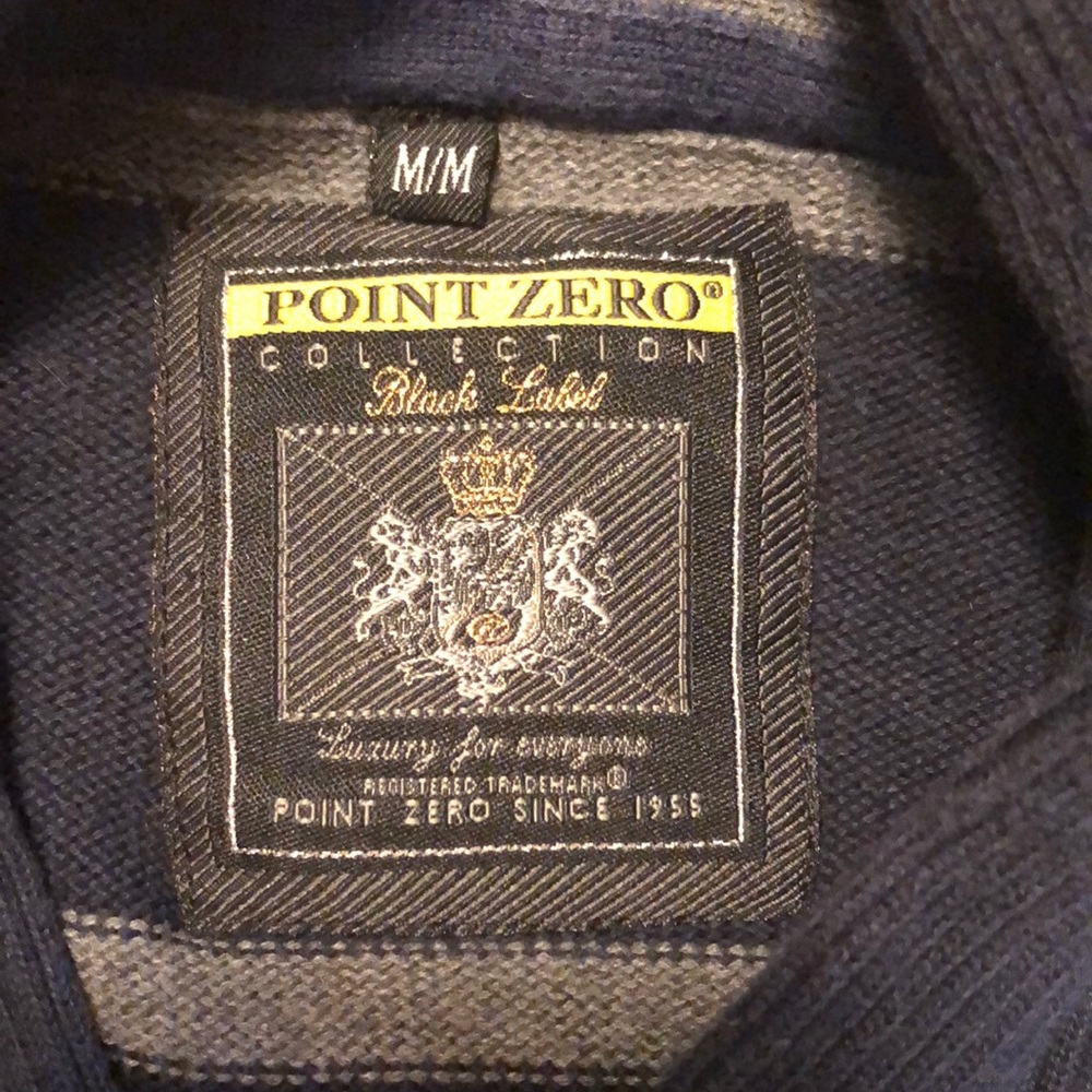 Point Zero Black Label Cotton Sweater Denim Mix